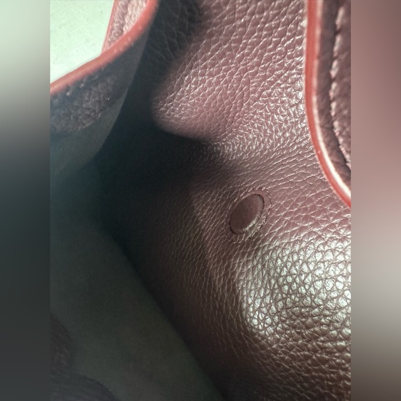 NWT Cuyana Double Loop Satchel in Plum Pebbled Leather - Picture 14 of 17